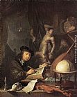Gerrit Dou Famous Paintings - Painter in his Studio
